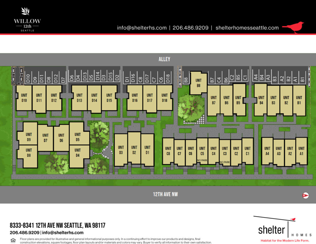 Willow 12th Site Map Flyer