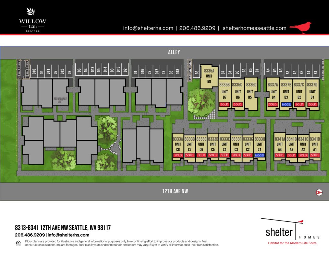 Willow 12th Site Map 02.16.26